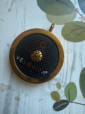 Velovita black and gold  Emf blocking tuun pendant